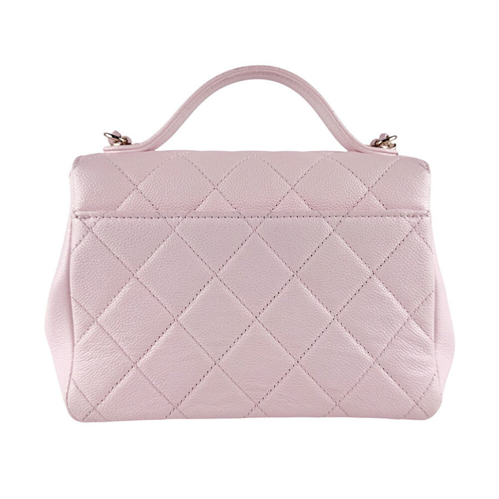 Chanel CHANEL Handbag Shoulder Bag Business Affinity Caviar Leather Light Pin... - Picture 3 of 14